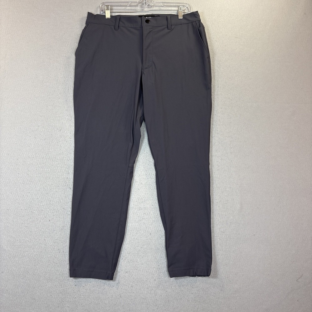 Cuts Pants Men's Large Gray Slim Fit Performance Tech Chino Polyester Jogger